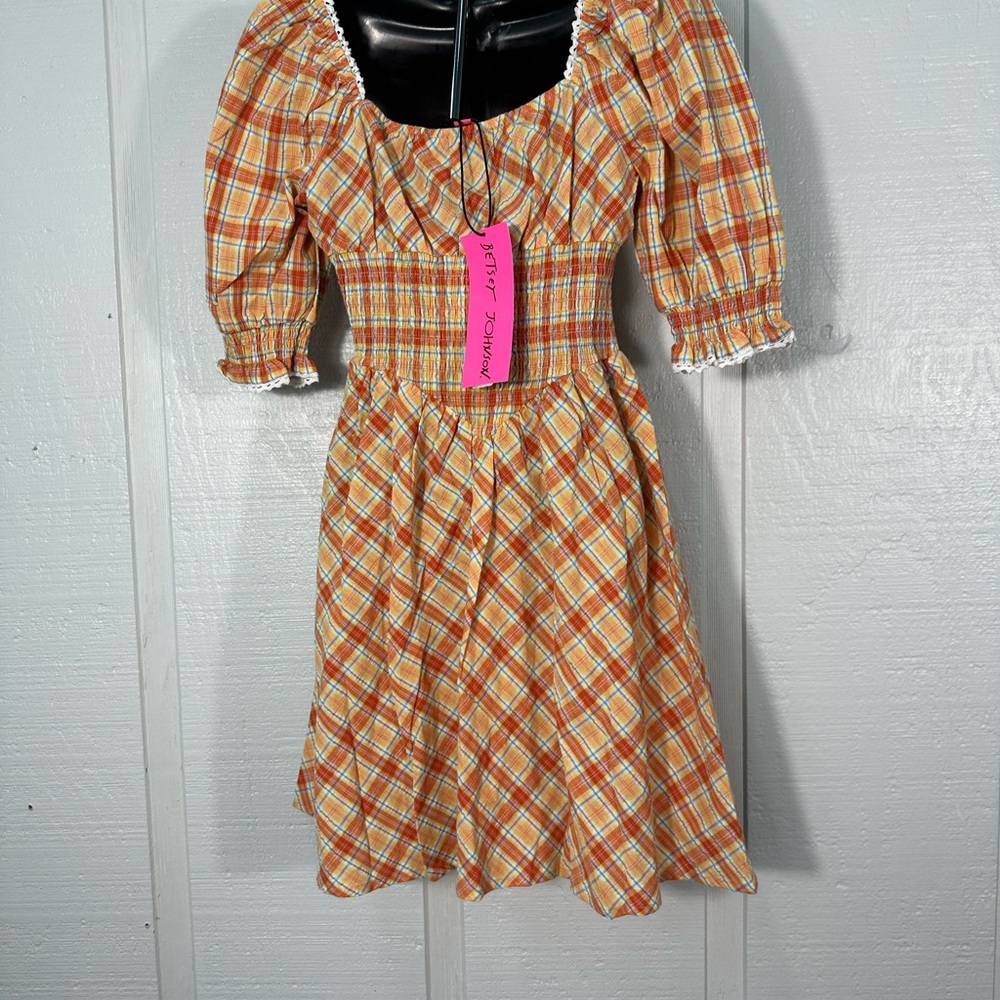 BETSEY JOHNSON Womens Orange  Dress Size M NWT - Picture 7 of 11